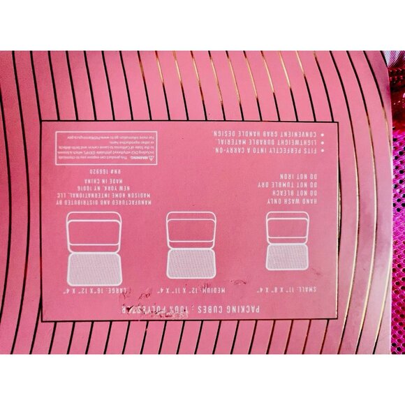 WONDERING MOON 3-Pc Packing Cube Set Seashell Mermaid Palms TRAVELER Gift Travel - Picture 4 of 5